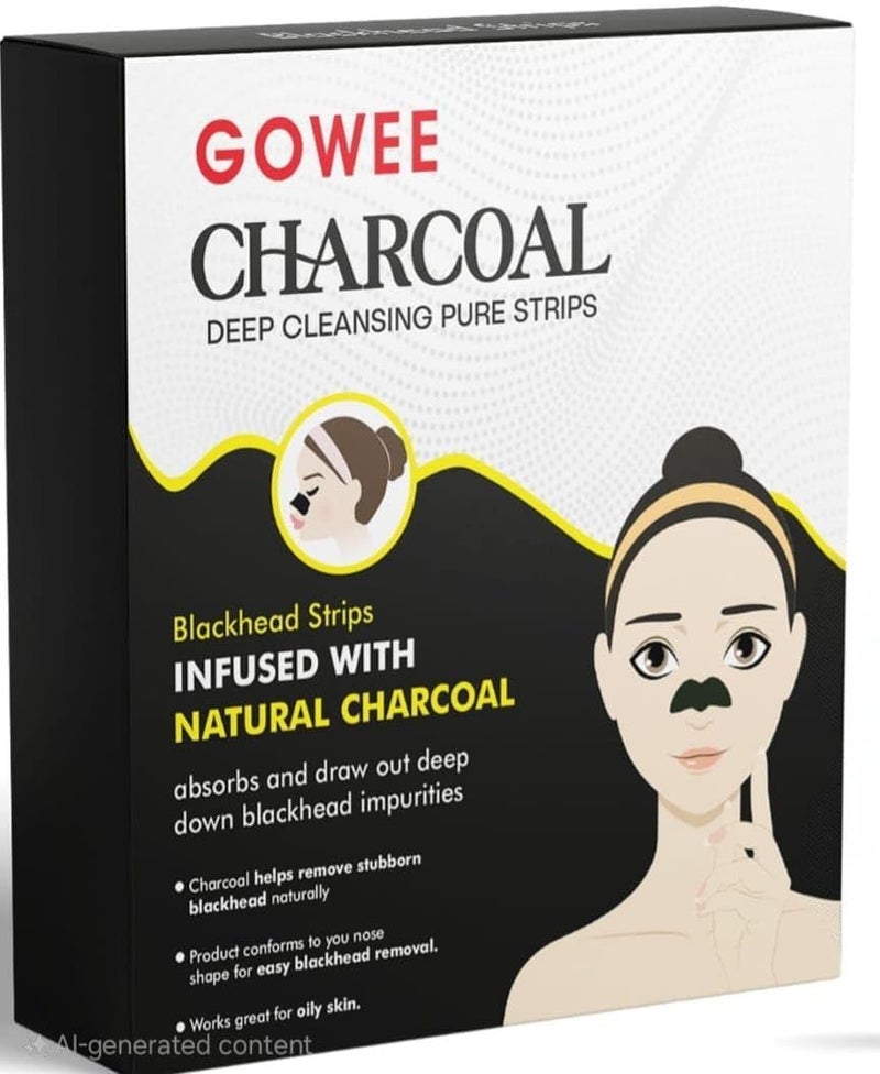 ETSAP شرائط إزالة الرؤوس السوداء (عبوة من 15) شرائط الأنف لإزالة الرؤوس السوداء، شرائط الفحم للتنظيف العميق مع إزالة فورية للرؤوس السوداء، منظف ومقلل المسام بالفحم الطبيعي (عبوة من 15) - Image 1