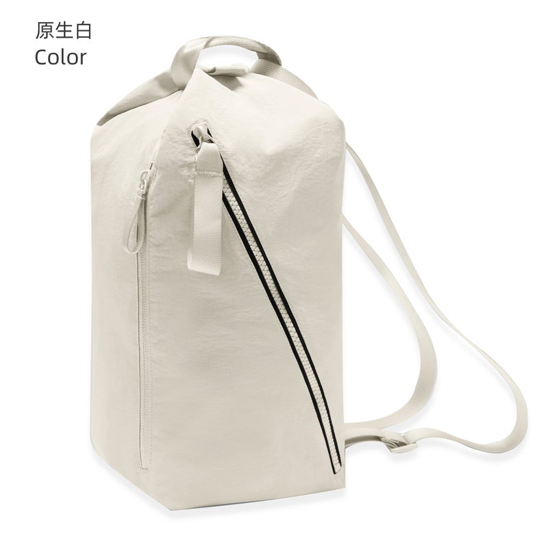 Generic Trendy SBS Zip Waterproof Adjustable Womens Cycling Backpack Native white (NEW)
