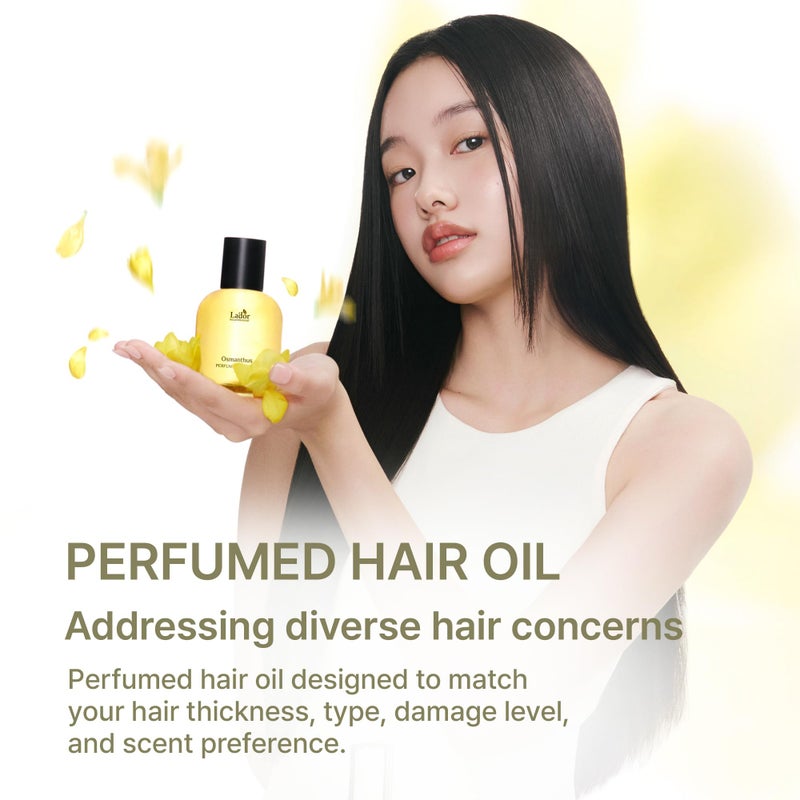 LADOR Hair Perfume Oil for Damaged Permed Hair - Anti Frizz Nourishing Fragrance Glassy Shiny Oil Serum Leave-In Conditioner Hold Curls & Waves Bouncy Hair No Alcohol 1 Fl Oz 04 Our Leaf Korean - Image 2