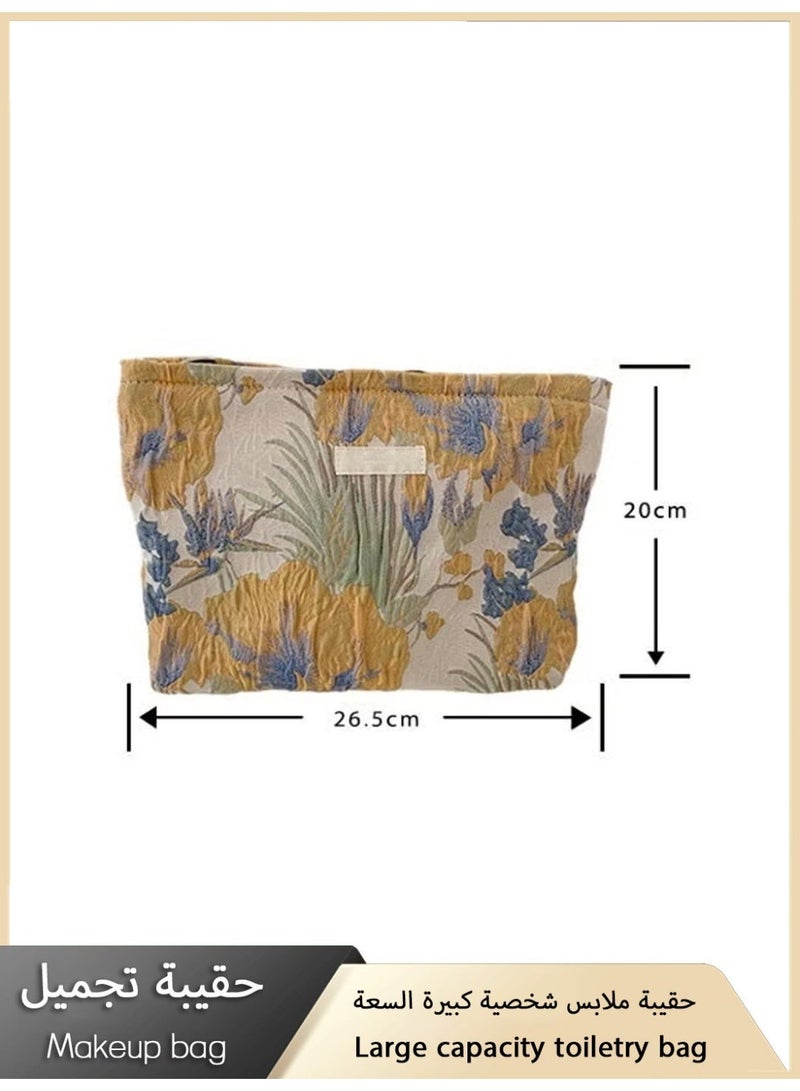 حقيبة ملابس سفر كبيرة السعة، حقيبة تخزين مستحضرات العناية بالبشرة للنساء لرحلات العمل، حقيبة تجميل محمولة عصرية وعالية الجودة بأسلوب إنستغرام. - Image 5