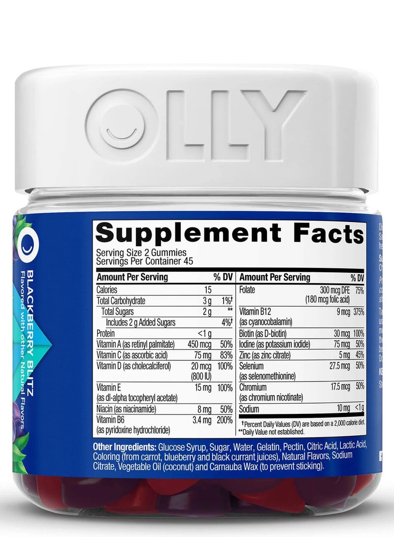 OLLY Men's Multi, Blackberry Blitz, 90 Gummies - Image 2