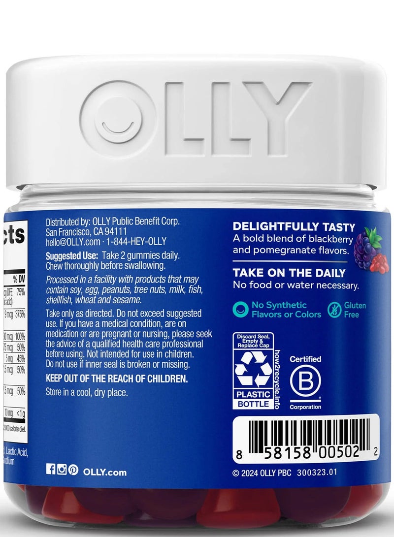 OLLY Men's Multi, Blackberry Blitz, 90 Gummies - Image 3