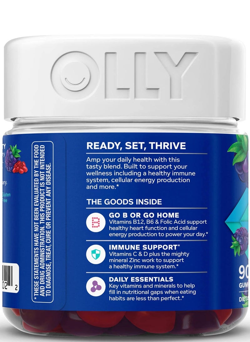 OLLY Men's Multi, Blackberry Blitz, 90 Gummies - Image 4