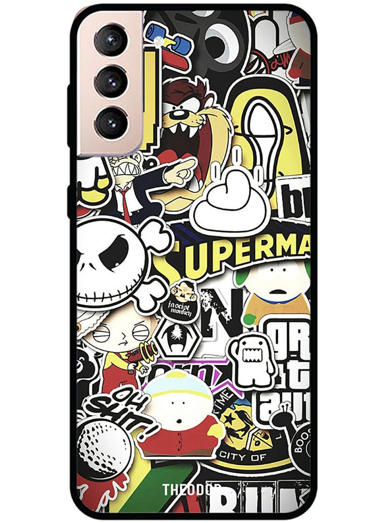 Theodor Protective Case Cover For Samsung Galaxy S22 Cartoon Collage