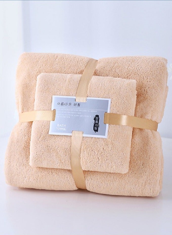 جولدن ميليون مجموعة المناشف ومنشفة الحمام، منشفة تنظيف الوجه والدش سريعة الامتصاص والتنظيف الجاف - Image 1