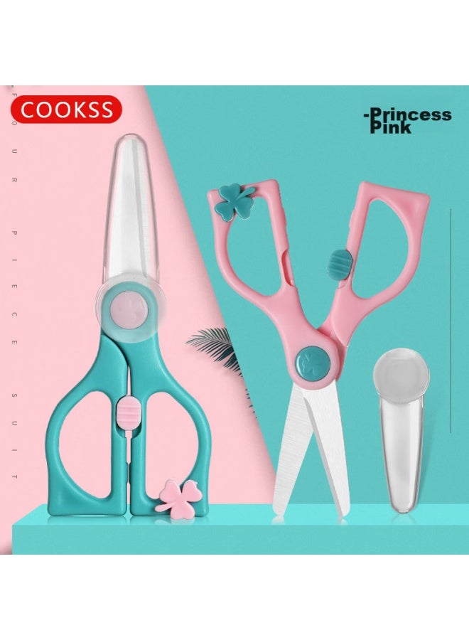 Cookss Baby Ceramic Food Scissors, Children's Manual Ceramic Food Cutter And Grinder, Baby Food Tool With Portable Handle - Image 3