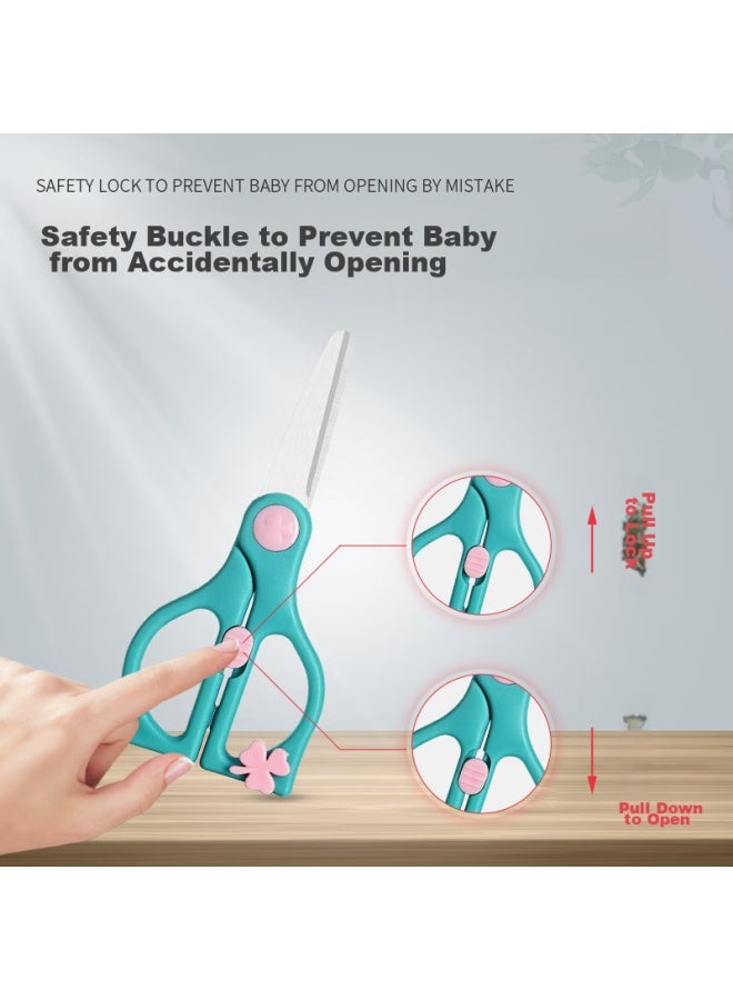 Cookss Baby Ceramic Food Scissors, Children's Manual Ceramic Food Cutter And Grinder, Baby Food Tool With Portable Handle - Image 2