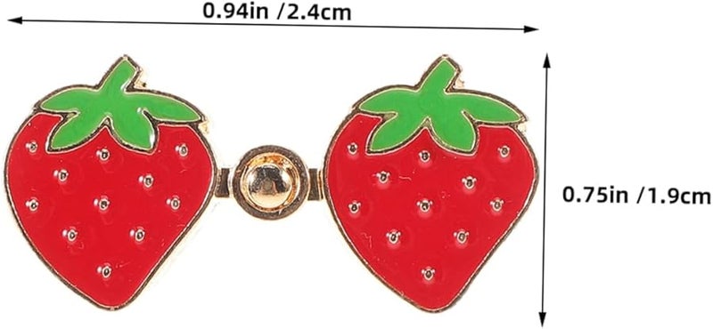 Veemoon مقاطع ضبط الخصر القابلة للتعديل للجينز أزرار بنطال قابلة للفصل بتصميم الفراولة - Image 2