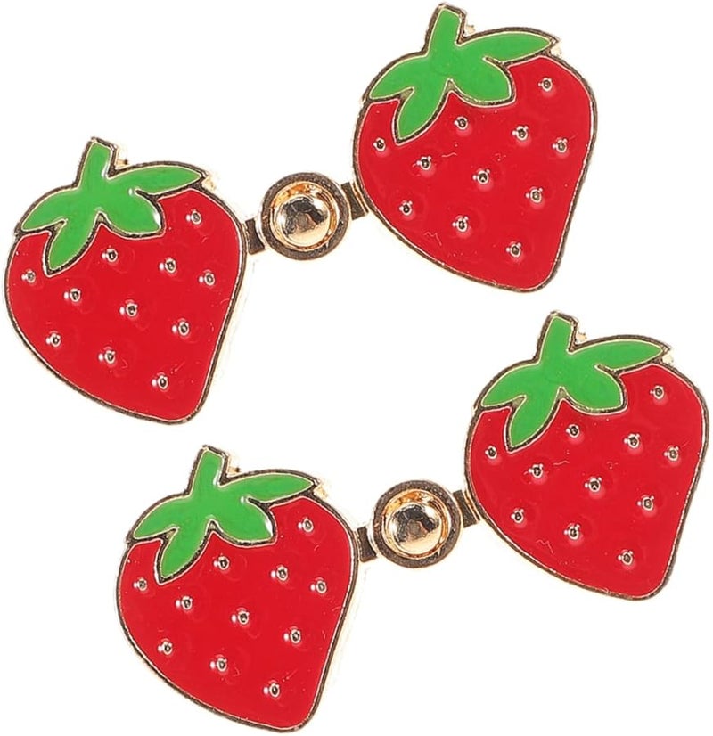 Veemoon مقاطع ضبط الخصر القابلة للتعديل للجينز أزرار بنطال قابلة للفصل بتصميم الفراولة - Image 1