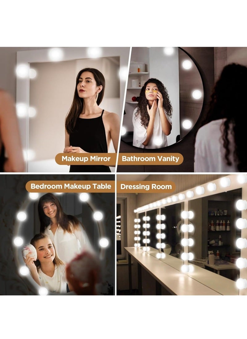 Generic - Vanity Lights Kits DIY, Makeup Lights with 14pcs Dimmable Bulbs, 3 Colour Modes with Touch Sensor Dimmer Switch for Dressing Table - Image 1