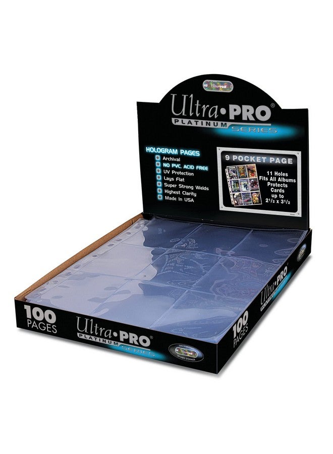 Ultra Pro 9 Pocket Pages Platinum Series 100 Pages of Card Sleeves for Trading Baseball Card Binder, -Pokemon and Baseball Card Sleeves - Image 3