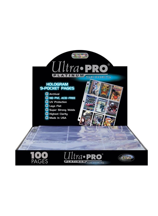 Ultra Pro 9 Pocket Pages Platinum Series 100 Pages of Card Sleeves for Trading Baseball Card Binder, -Pokemon and Baseball Card Sleeves - Image 2