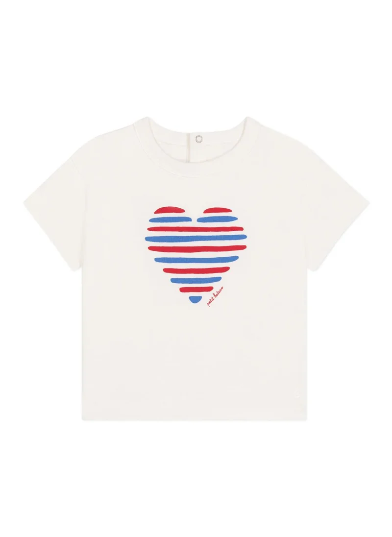 Petit Bateau Babies' short-sleeved plain cotton T-shirt