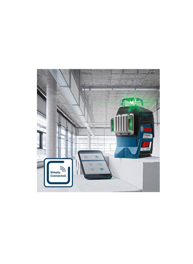 BOSCH Professional 12V System Line Laser 1 Battery 12 V Universal Bracket  1 with App Function Green Laser  - Image 4