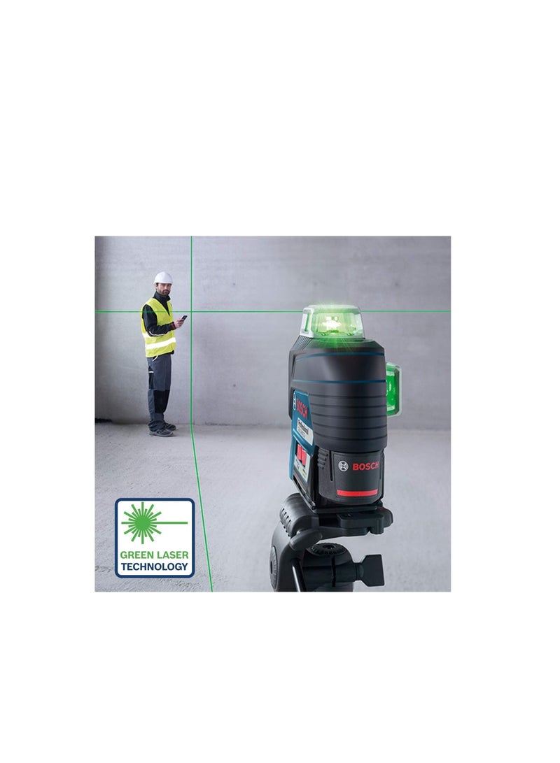 BOSCH Professional 12V System Line Laser 1 Battery 12 V Universal Bracket  1 with App Function Green Laser  - Image 3