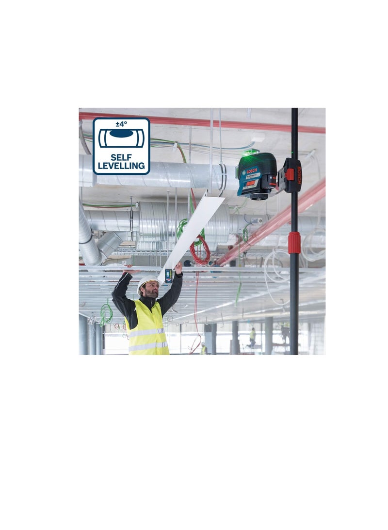 BOSCH Professional 12V System Line Laser 1 Battery 12 V Universal Bracket  1 with App Function Green Laser  - Image 5