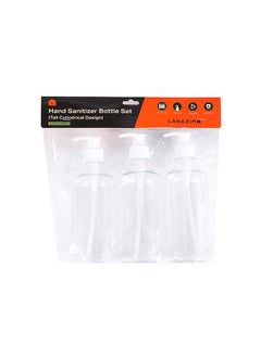 LAWAZIM Hand Sanitizer Bottle Set -3Piece 500ml- Tall Cylindrical Refillable Pump Dispensers, Reusable Plastic Bottles for Soap, Lotion & Sanitizer, Smooth Pump Action - for Home, Office & Travel Use  - Image 5