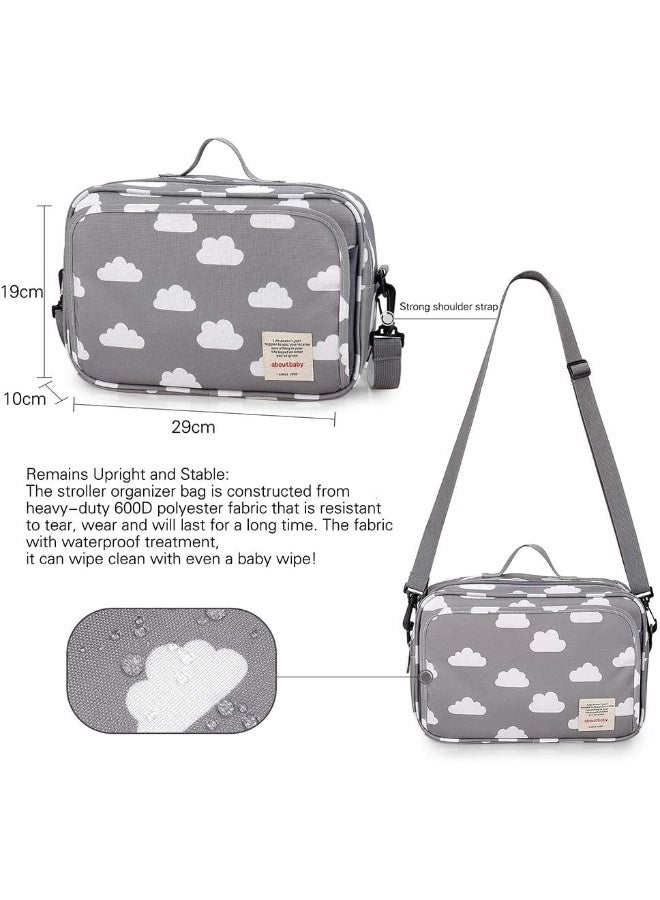 MOMIGO MOMIGO Baby Diaper Bag Stroller Bag - Diaper Caddy Tote Baby Stroller Bag for Diapers, Wipes & Toys  - Image 4