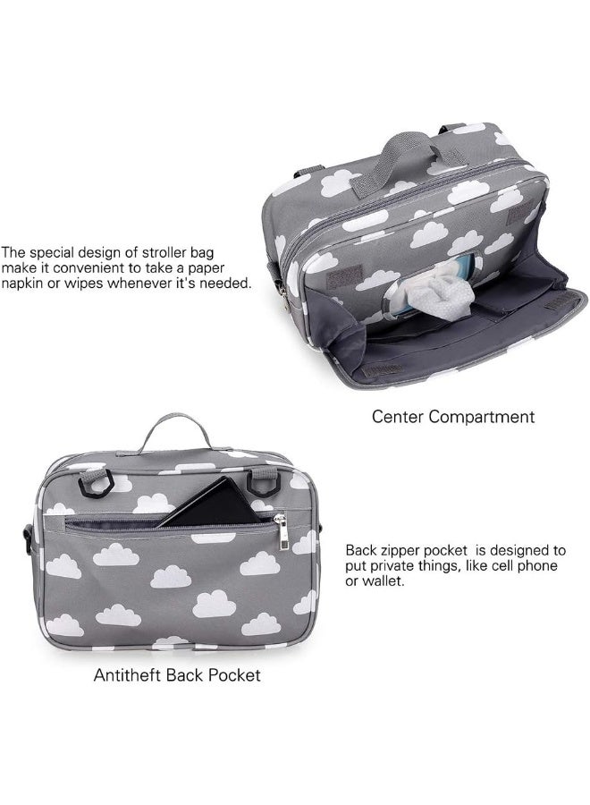 MOMIGO MOMIGO Baby Diaper Bag Stroller Bag - Diaper Caddy Tote Baby Stroller Bag for Diapers, Wipes & Toys  - Image 3