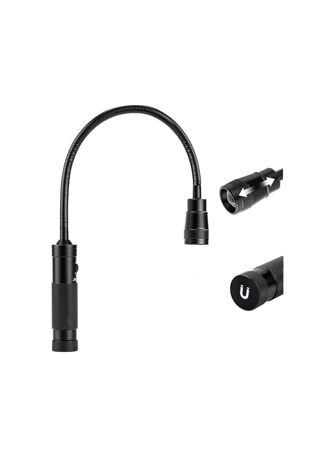 promass LED Work Light, 500 Lumen Flexible Gooseneck Flashlight with Magnetic Base, Adjustable Zoomable Grill Light, Ideal for Work Bench, Auto Repair, Reading, Emergency, and BBQ - Image 2