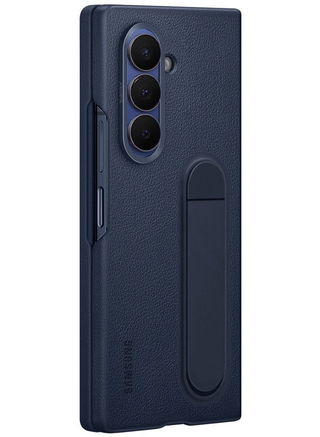 CATANES Leather Case Cover for Samsung Galaxy Z Fold 7, Kindsuit Case Slim and sleek with Secure Hand Grip - Dark Blue  - Image 3