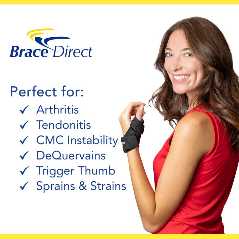 Brace Direct Mini Thumb Spica Splint â€“ Thumb Stabilizer for Arthritis, De Quervain Tendonitis, Trigger Thumb & CMC/MCP Joint Support Small (Fits Wrist Circ. 5-6 in) - Image 4