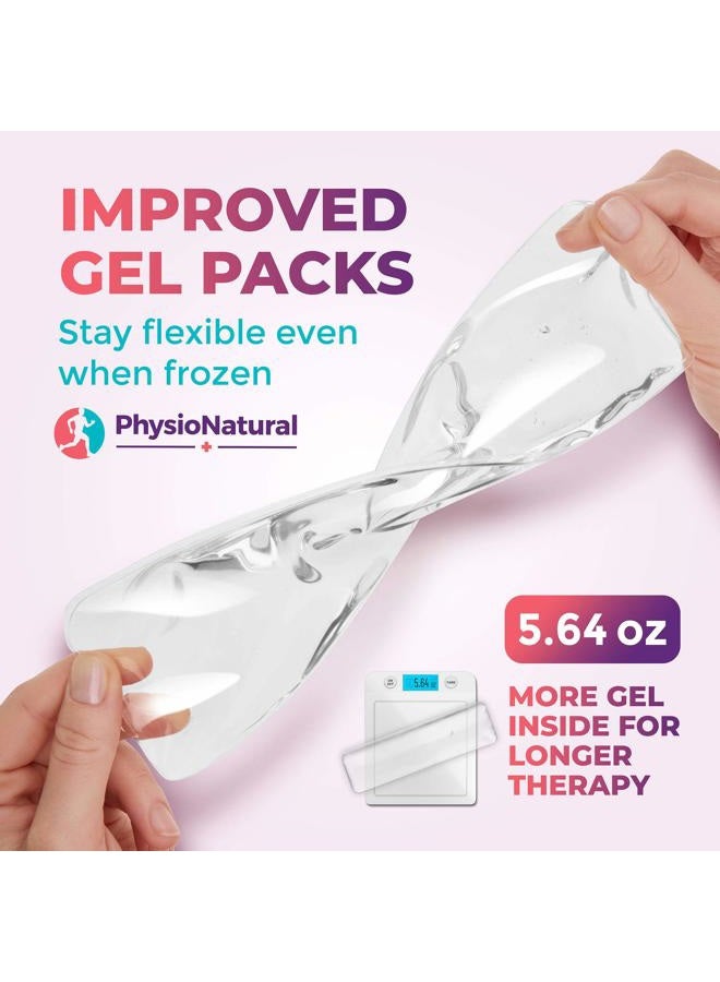 PhysioNatural Reusable Perineal Ice Packs with Washable Sleeves – for Hemorrhoids, Postpartum l Pain, and Groin Discomfort - Image 3