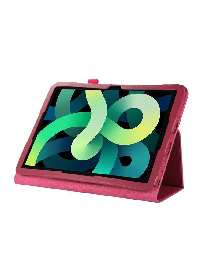 زبون حافظة لجهاز iPad 2025 / 2022 حافظة جلدية ذكية بملمس الليتشي مع حامل - Image 4