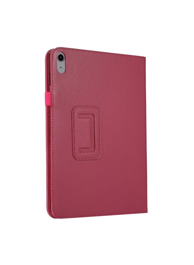 زبون حافظة لجهاز iPad 2025 / 2022 حافظة جلدية ذكية بملمس الليتشي مع حامل - Image 3