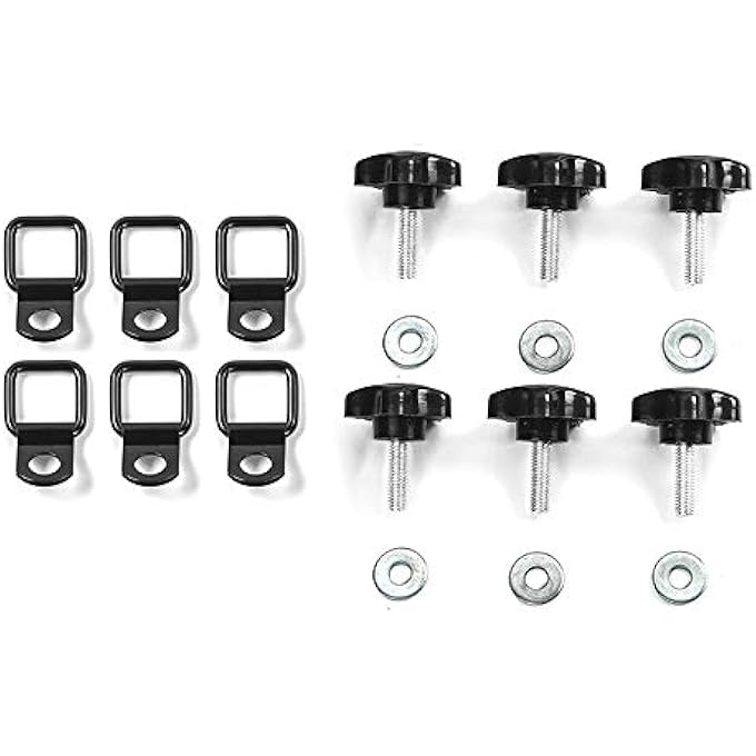 rayihni Hard Top Quick Removal Change Kit fits for Jeep Wrangler YJ JK Sports/Sahara/Freedom/Rubicon X Unlimited 2/4DR 1995-2018 Black JC5505 - Image 3