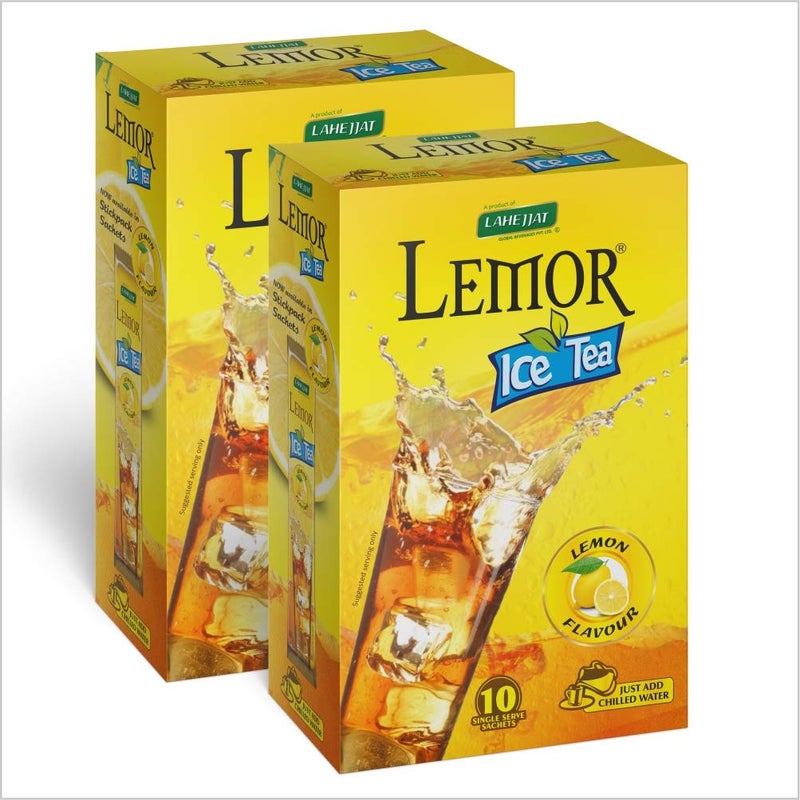 LEMOR شاي مثلج بنكهة الليمون ليمور - 2 × 10 أكياس - Image 1