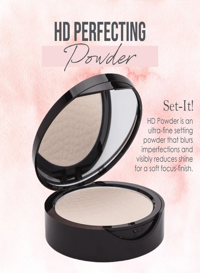 Manna Kadar Beauty HD Perfecting Powder - Ultra-Fine Setting Powder, Blurs Imperfections, Reduces Shine, Brightens Complexion, Conceals, Universal Shade is Colorless, Keeps Makeup in Place, Compact - Image 2