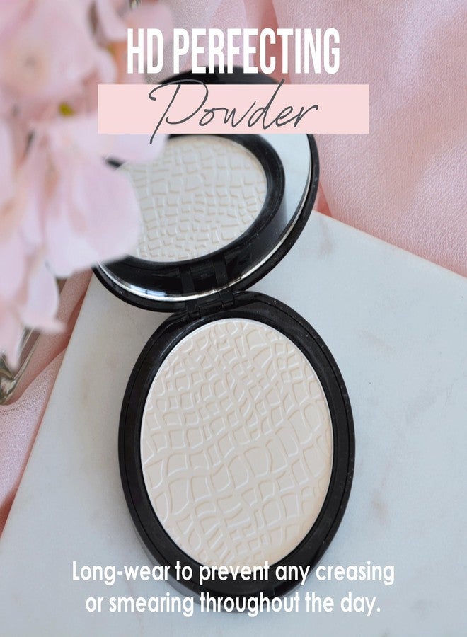 Manna Kadar Beauty HD Perfecting Powder - Ultra-Fine Setting Powder, Blurs Imperfections, Reduces Shine, Brightens Complexion, Conceals, Universal Shade is Colorless, Keeps Makeup in Place, Compact - Image 4