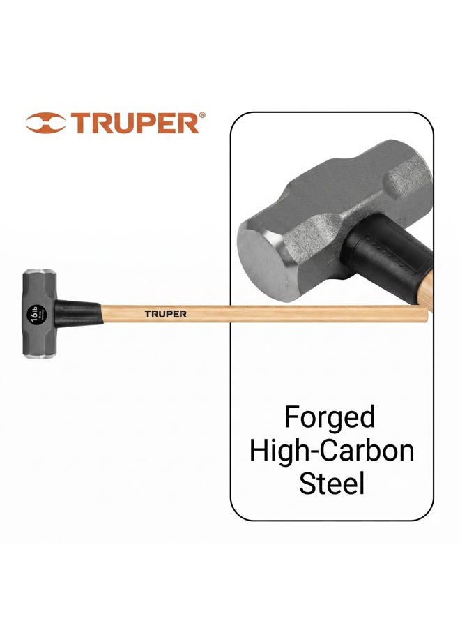 TRUPER Mintcraft Truper 30922 16-Pound Sledge Hammer, Hickory Handle, 36-Inch - Image 4