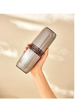 Golden Ideal for home, travel and business travel. Featuring a sturdy design with tight buckles, this toothbrush travel case keeps your must-haves safe and tidy on the go.  - Image 1