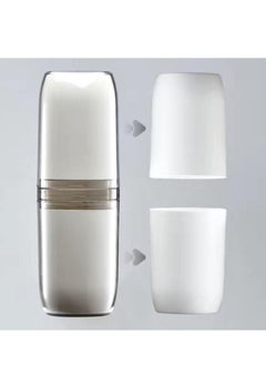 Golden Ideal for home, travel and business travel. Featuring a sturdy design with tight buckles, this toothbrush travel case keeps your must-haves safe and tidy on the go.  - Image 3