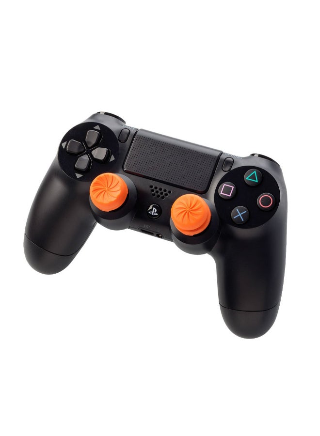 كنترول فريك KontrolFreek Fps Freek Vortex for PlayStation 4 (PS4) Controller | Performance Thumbsticks | 1 High-Rise Convex, 1 Mid-Rise Concave | Orange - Image 2