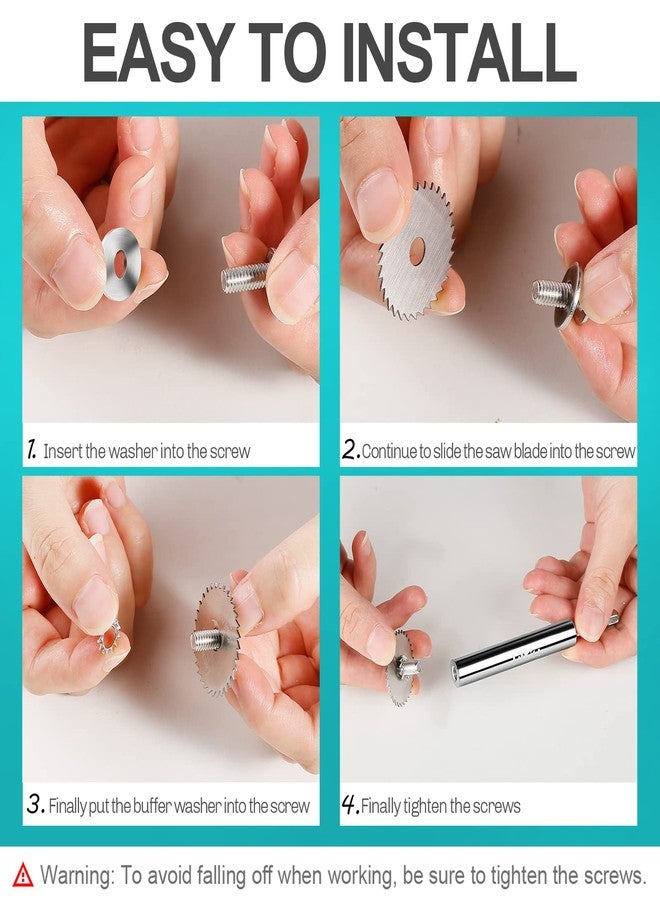 LitKiwi قاطع داخلي لأنابيب PVC من LitKiwi (4 قطع من شفرات المنشار) بساق سداسية 1/4 بوصة، قاطع داخلي لأنابيب ABS البلاستيكية الداخلية، قطر 1-1/4 بوصة و1-3/4 بوصة أو أكبر - Image 4