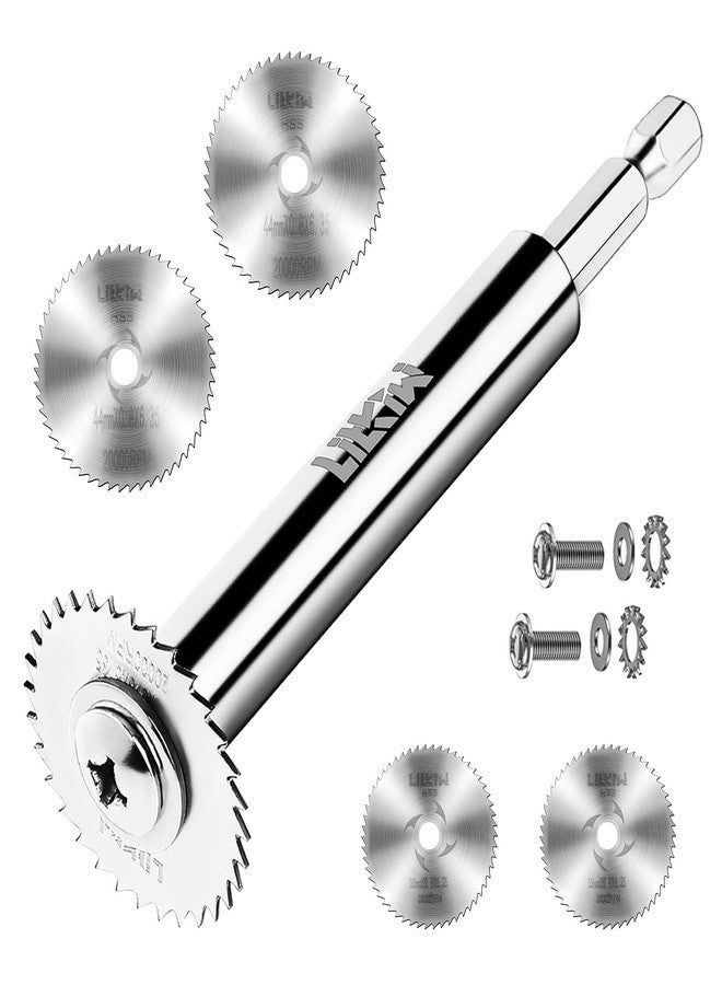 LitKiwi قاطع داخلي لأنابيب PVC من LitKiwi (4 قطع من شفرات المنشار) بساق سداسية 1/4 بوصة، قاطع داخلي لأنابيب ABS البلاستيكية الداخلية، قطر 1-1/4 بوصة و1-3/4 بوصة أو أكبر - Image 1