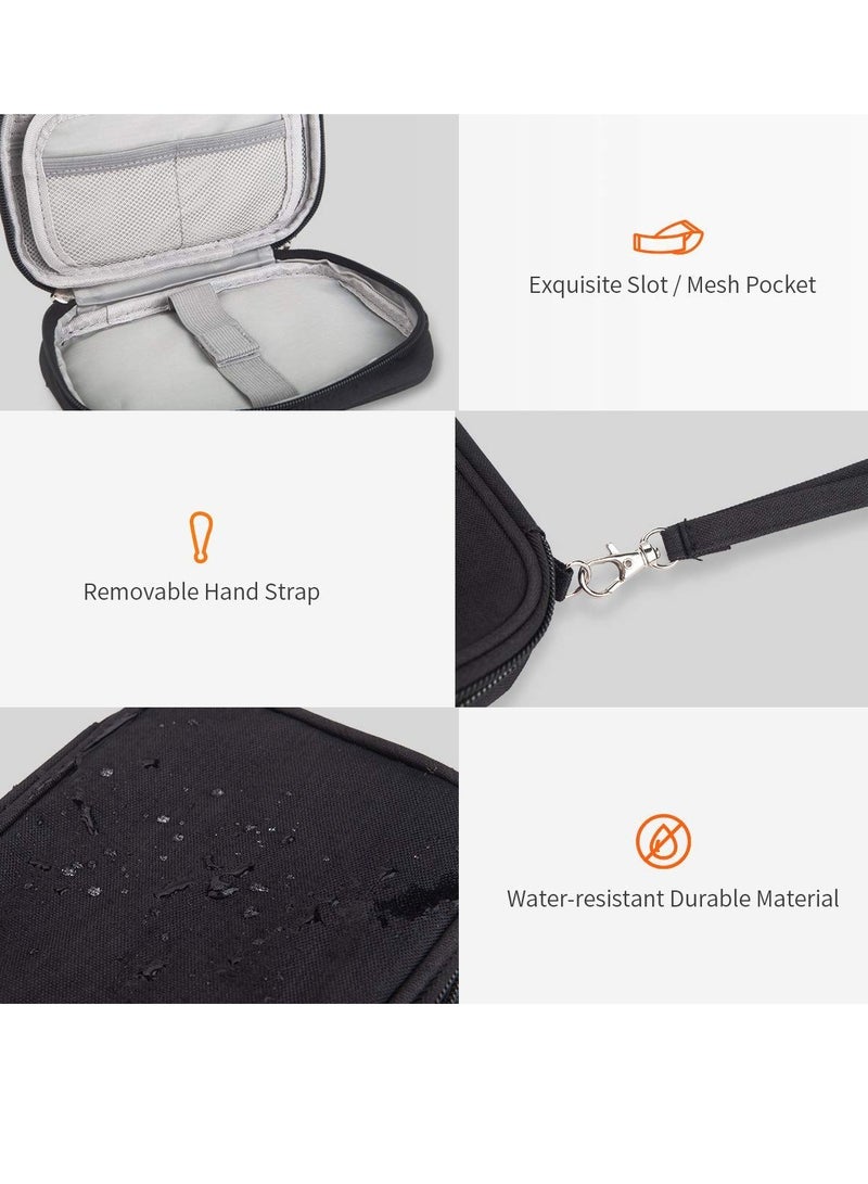 Delfino Electronic Accessories Storage Bag Small Portable Travel Cable Storage Bag All in One Organizer Storage for Power Cords Chargers Hard Drives Headphones Usb Sd Cards and More Grey - Image 3