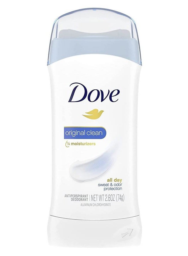 Dove Invisible Solid Anti-Perspirant/Deodorant, Original Clean, 7.8 Oz, Pack of 3 - Image 1