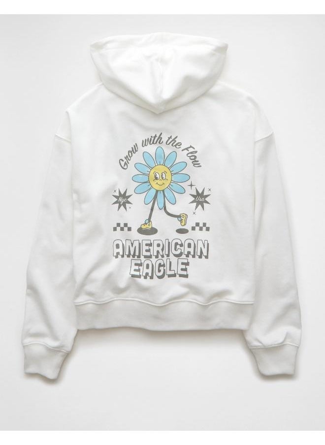 American Eagle AE Fleece Zip-Up Hoodie  - Image 4