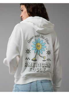 American Eagle AE Fleece Zip-Up Hoodie  - Image 4