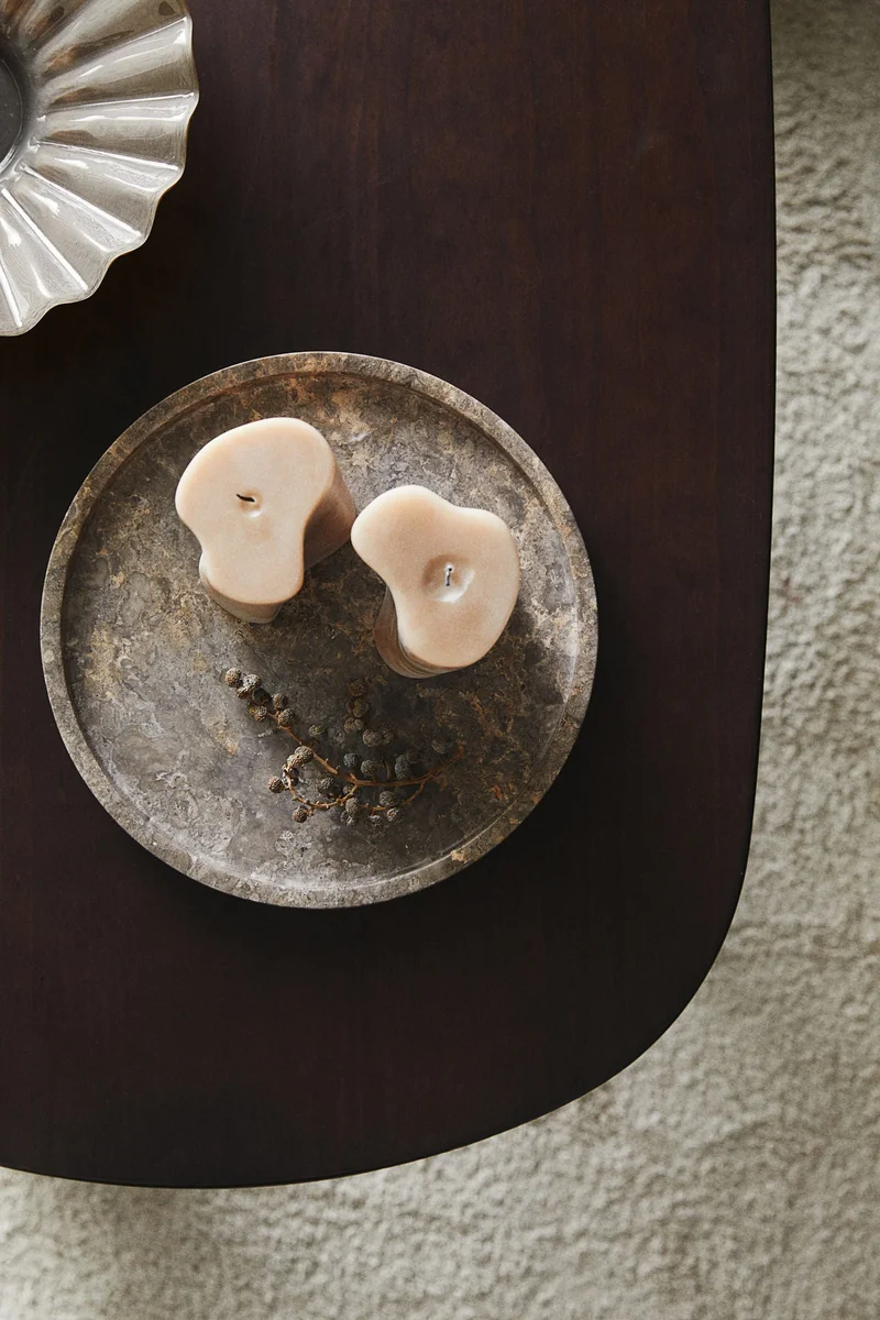 اتش اند ام صينية دائرية من الرخام