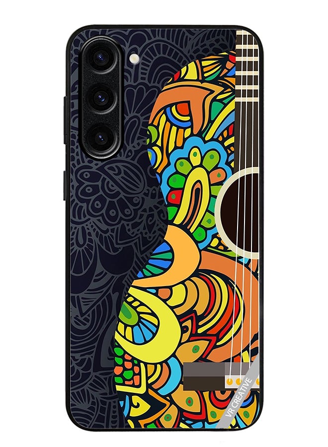 VR CREATIVE Protective Case Cover For Samsung Galaxy S23 FE Colorful Guitar Design Multicolour - Image 1