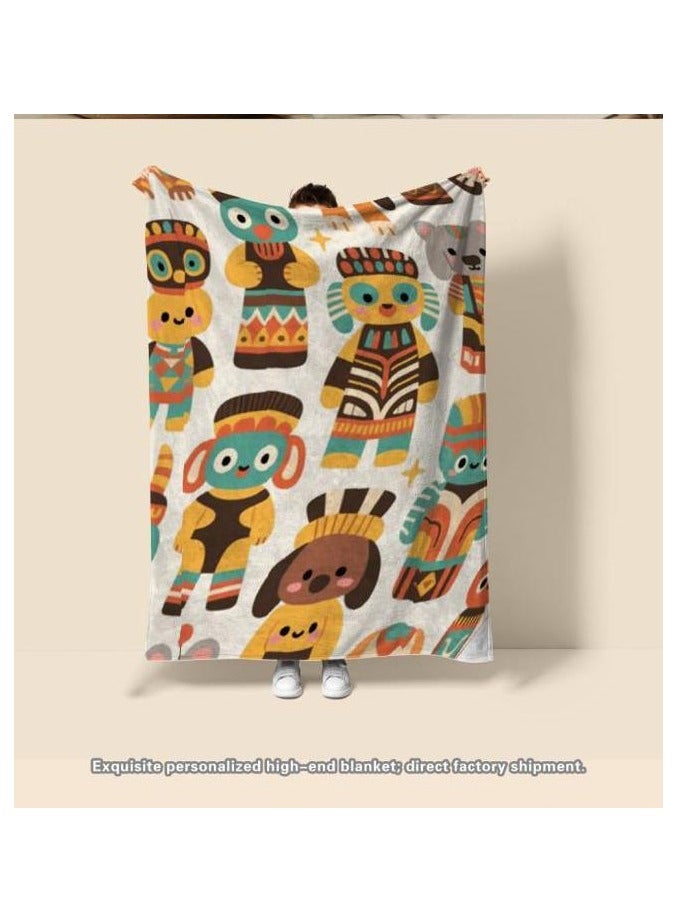 عام بطانية رقيقة من الفانيلا (دافئة ومريحة، ومناسبة للنوم واستخدام الألعاب وإزالة الغبار ومقاومة للرمل) 150 سم * 200 سم - 340 - Image 4