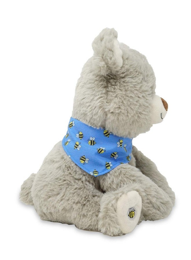 كادل بارن دمية الدب كوبي - حيوان محشو على شكل شبل دب متحرك، مقاس 11 بوصة، لعبة قطيفة رمادية تغني - Image 4