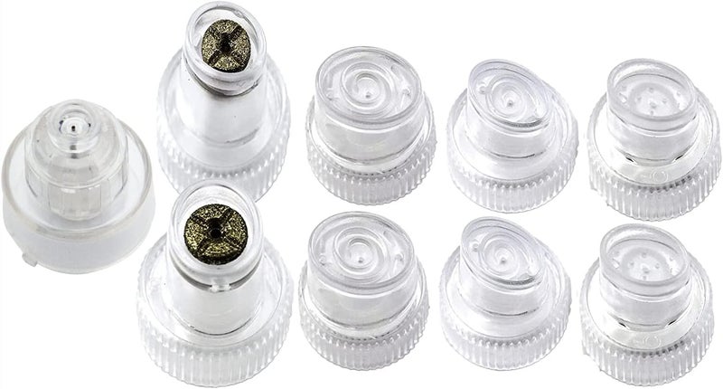 Elitzia Face Care Beauty Machine Spare Parts Hydro Dermabrasion Aqua Peel Water Scrub Tips Caps 6 Plastic HydraDermabrasion 2 Diamond Microdermabrasion 1 Spray Replacement Acceossories - Image 1