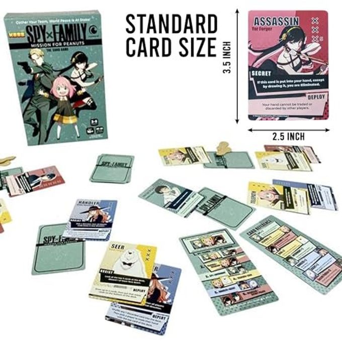 Kess Spy X Family: Mission for Peanuts Board Game for Players 3-5, Indoor Fun, Ages 10 & Up, Playtime 20-30 Mins, Japanese Manga Anime - Image 5