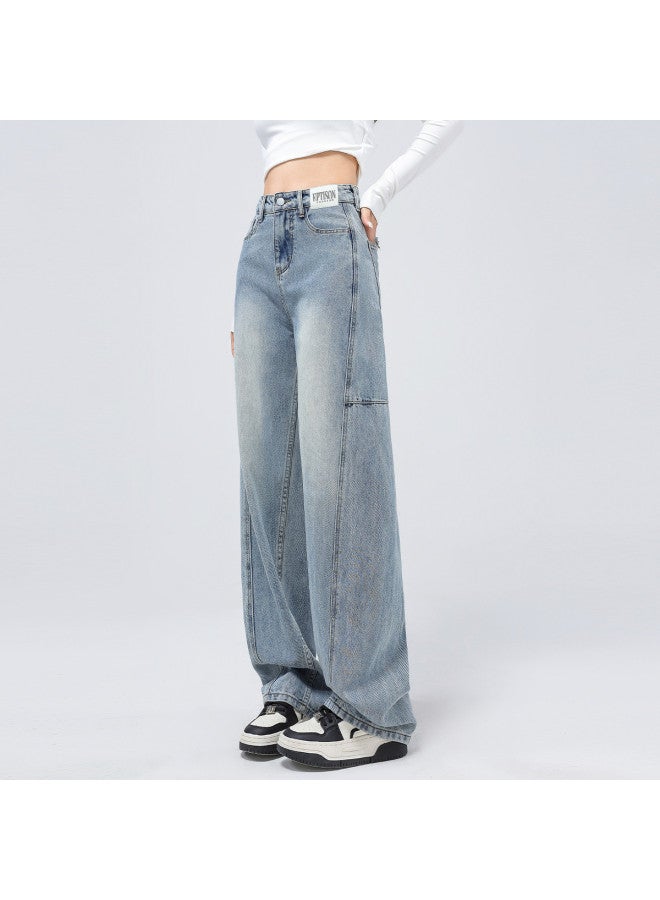 EPTISON 2025 Summer Women's Straight Leg Jeans Trendy Versatile Wide Leg Pants - Image 5